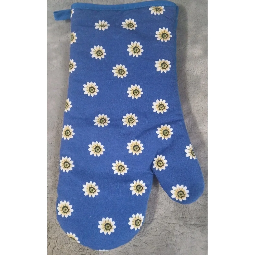 Quilted Oven Mitt 2 Pot Holders Flowers‎ Fruit Home Sweet Home Cottage Farmhouse